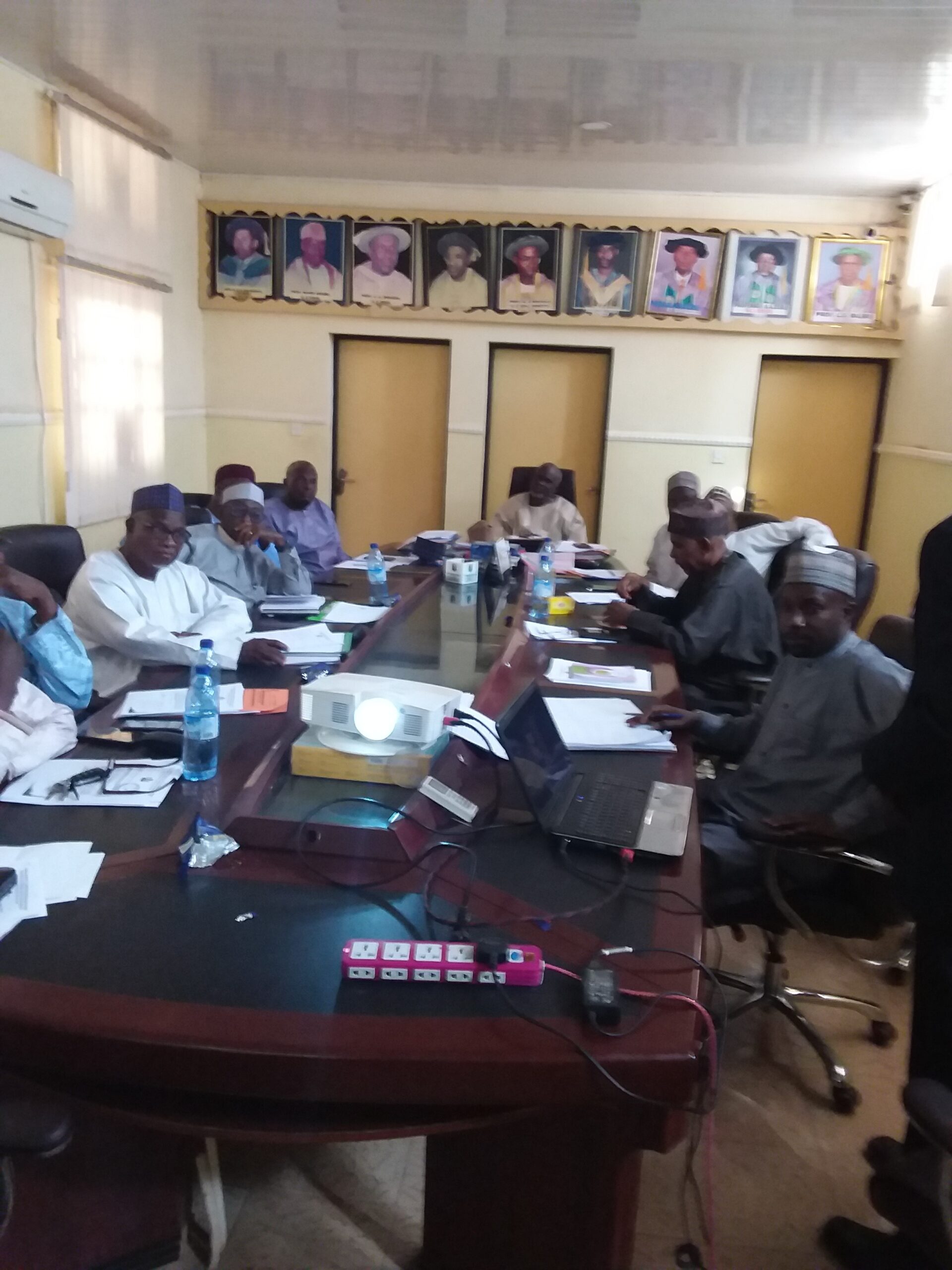 UDUS Management listening to Professor Kabir's presentation