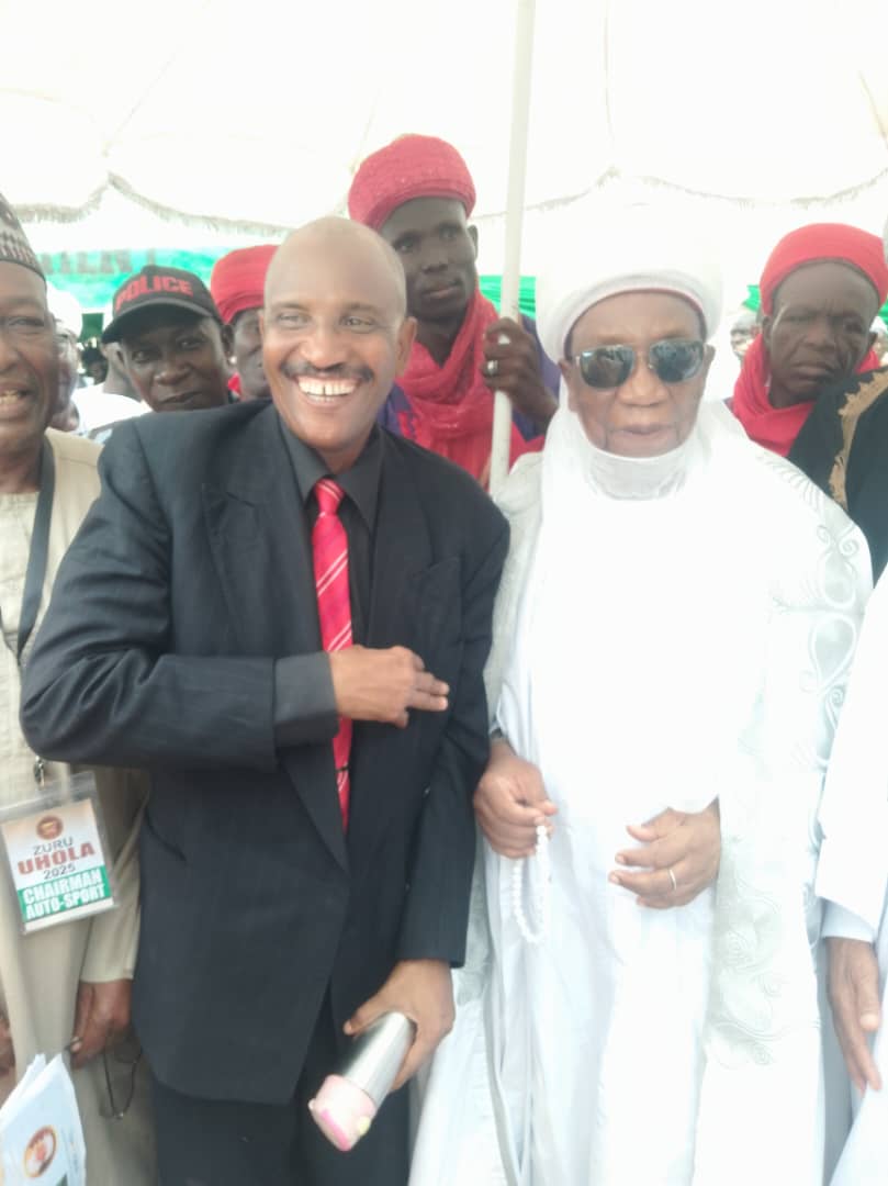 Professor Kabir with the late Emir of Zuru